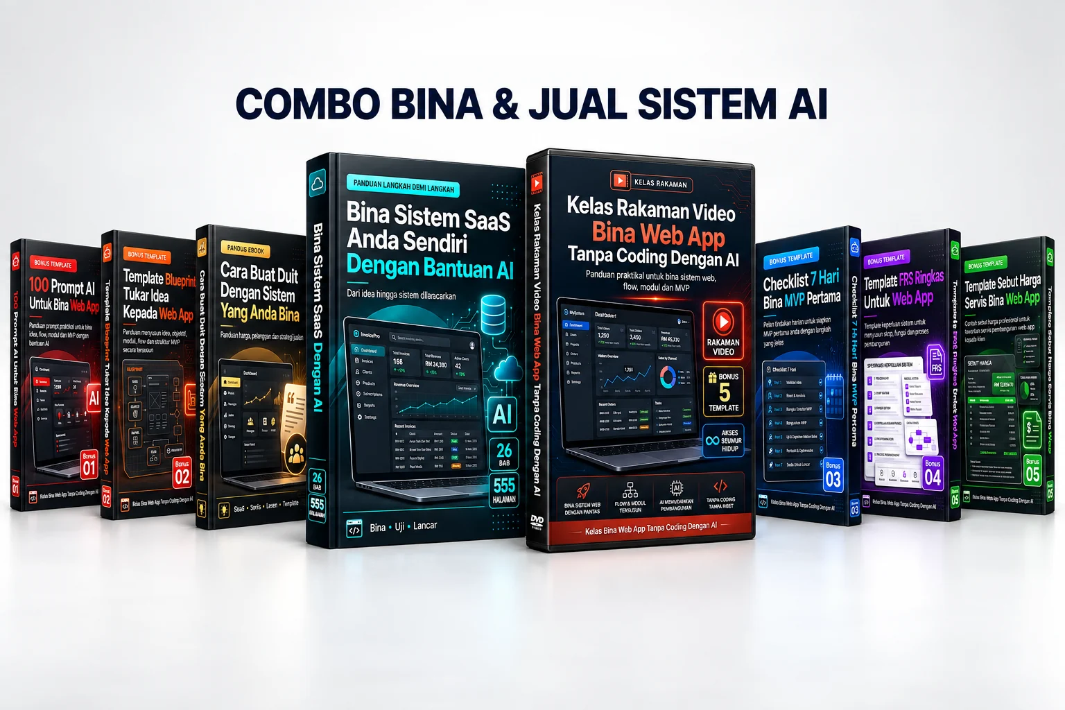 Combo Ebook Dan Video Bina Web Apps Dan SaaS