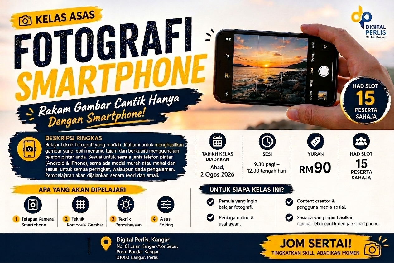 KELAS ASAS FOTOGRAFI SMARTPHONE