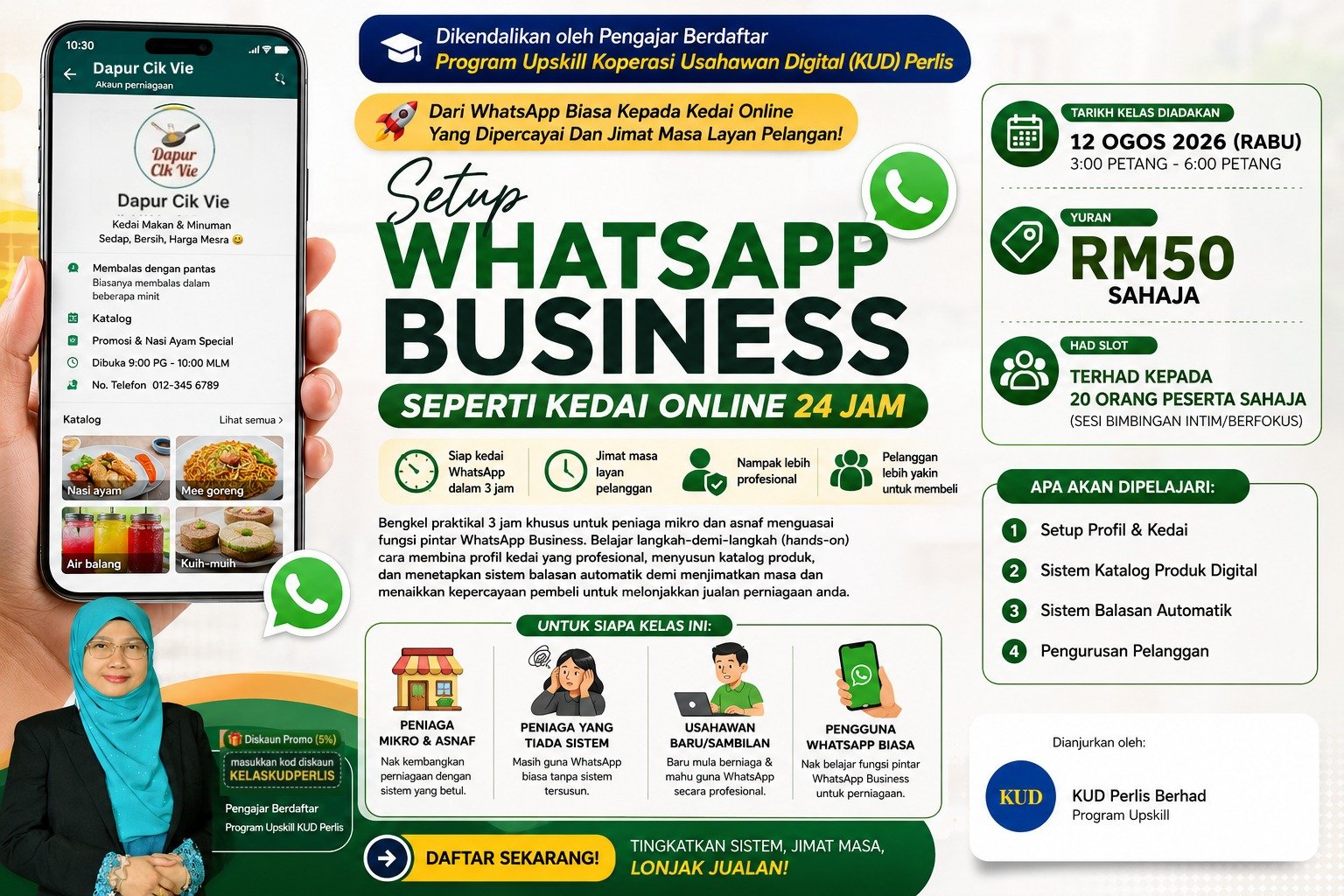 Bengkel Hands-On Setup WhatsApp Business Untuk Lonjak Jualan